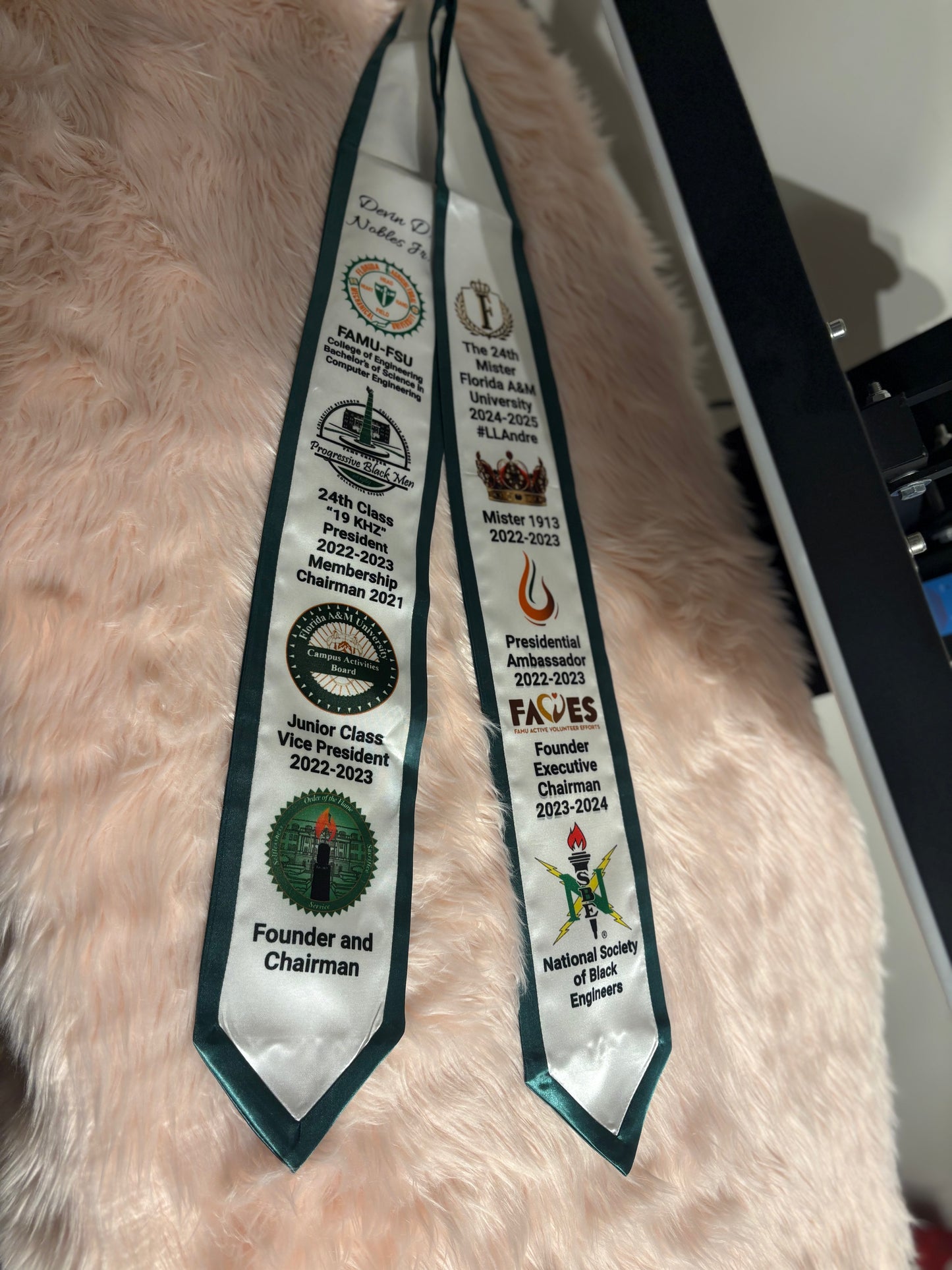 Custom Basic Graduation Stole (with Colored Trim)