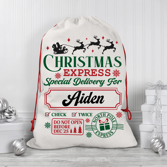 'Christmas Express' Christmas Sack