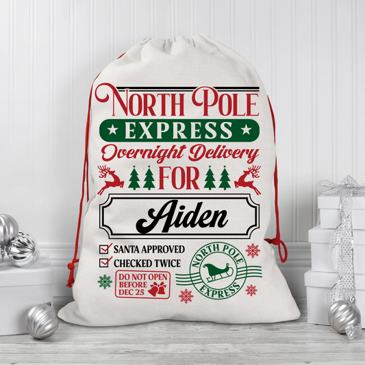 'North Pole Express' Santa Sack