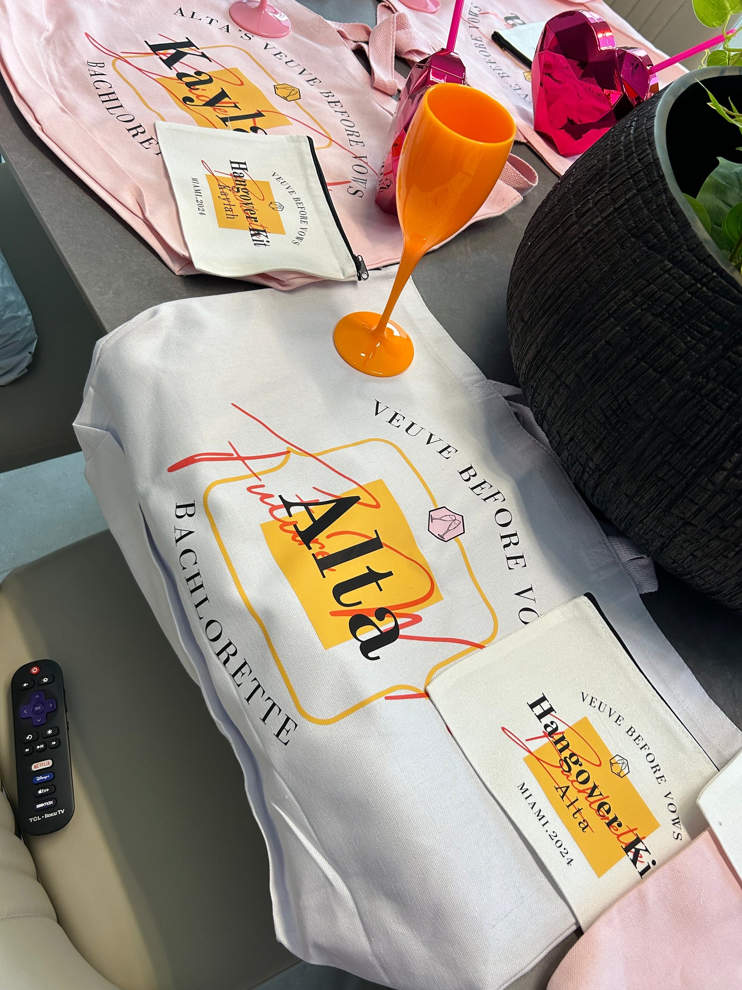 Custom Bridesmaid & Bachelorette Tote Bags